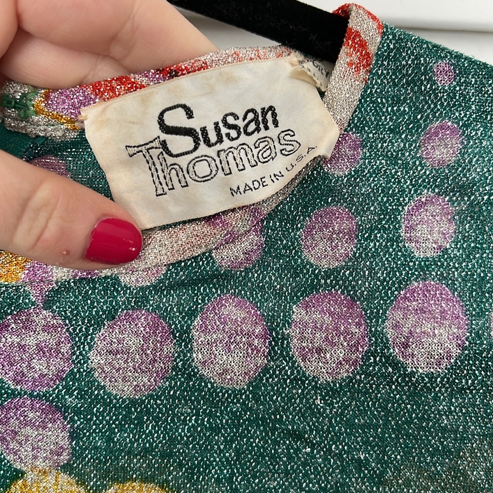 Vintage Susan Thomas Metallic Skirt Set - Picture 6 of 16